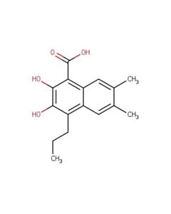 Astatech 2,3-DIHYDROXY-6,7-DIMETHYL-4-PROPYL-1-NAPHTHOIC ACID; 5G; Purity 95%; MDL-MFCD29921069